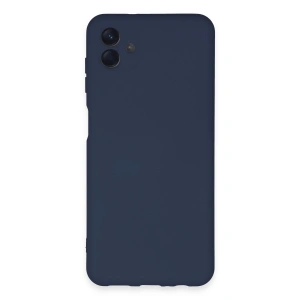 Mey İthalat®  Samsung Galaxy A04E Kılıf Nano içi Kadife Silikon - Lacivert