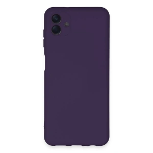 Mey İthalat®  Samsung Galaxy A04E Kılıf Nano içi Kadife Silikon - Mor
