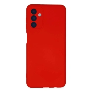 Mey İthalat®  Samsung Galaxy A04S Kılıf Nano içi Kadife Silikon - Kırmızı