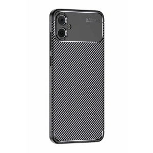 Mey İthalat®  Samsung Galaxy A05 Kılıf Auto Focus Karbon Kapak - Siyah
