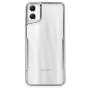 Mey İthalat®  Samsung Galaxy A05 Kılıf Boyi Silikon Kapak - Gümüş