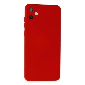 Mey İthalat®  Samsung Galaxy A05 Kılıf Nano içi Kadife Silikon - Kırmızı