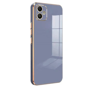 Mey İthalat®  Samsung Galaxy A05 Kılıf Volet Silikon - Mavi