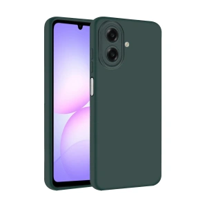 Mey İthalat®  Samsung Galaxy A07 4G Nano içi Kadife Silikon - K.Yeşil