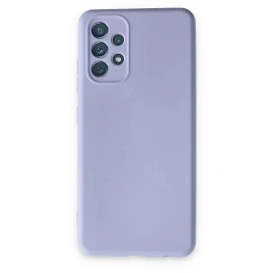 Mey İthalat®  Samsung Galaxy A13 4G Kılıf Nano içi Kadife Silikon - Lila