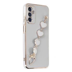 Mey İthalat® Samsung Galaxy A14 4G Kılıf Esila Silikon - Beyaz