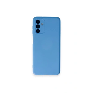 Mey İthalat®  Samsung Galaxy A14 4G Kılıf Nano içi Kadife Silikon - Mavi