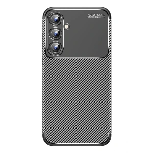 Mey İthalat®  Samsung Galaxy A15 4G Kılıf Auto Focus Karbon Kapak - Siyah