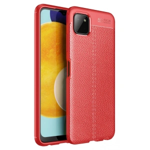 Mey İthalat® Samsung Galaxy A22 Kılıf Auto Focus Kapak - Kırmızı