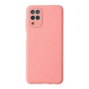 Mey İthalat®  Samsung Galaxy A22 Kılıf Lansman Glass Kapak - Pembe