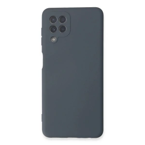 Mey İthalat® Samsung Galaxy A22 Kılıf Nano içi Kadife Silikon - Gri