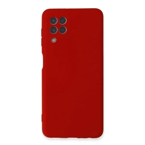 Mey İthalat® Samsung Galaxy A22 Kılıf Nano içi Kadife Silikon - Kırmızı