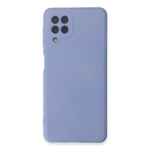 Mey İthalat® Samsung Galaxy A22 Kılıf Nano içi Kadife Silikon - Lila