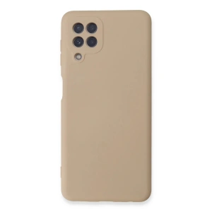 Mey İthalat® Samsung Galaxy A22 Kılıf Nano içi Kadife Silikon - Pudra