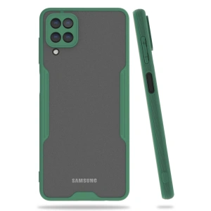 Mey İthalat® Samsung Galaxy A22 Kılıf Platin Silikon - Yeşil