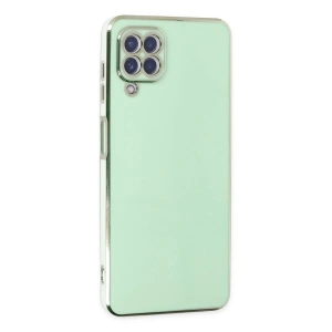 Mey İthalat® Samsung Galaxy A22 Kılıf Volet Silikon - Açık Yeşil