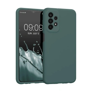 Mey İthalat®  Samsung Galaxy A23 4G Kılıf First Silikon - Koyu Yeşil