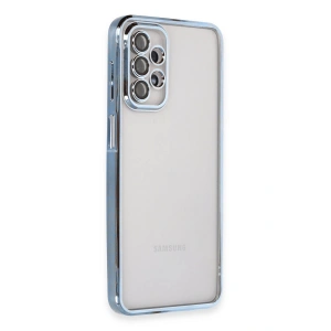 Mey İthalat®  Samsung Galaxy A23 4G Kılıf  Lensli Silikon - Açık Mavi