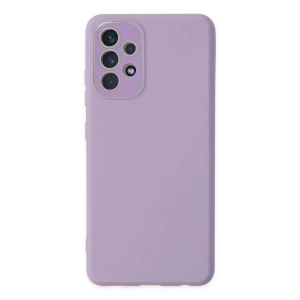 Mey İthalat®  Samsung Galaxy A33 5G Kılıf Lansman Glass Kapak - Lila