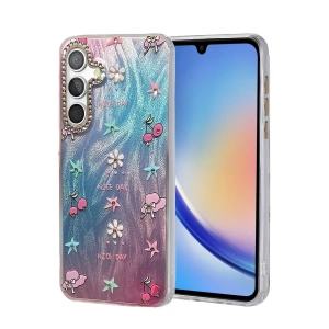 Mey İthalat®  Samsung Galaxy A34 5G Kılıf Blade Aynalı Desenli Kapak - Desen 4