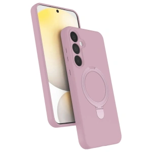 Mey İthalat®  Samsung Galaxy A35 5G Regal Magsafe Standlı Kapak - Açık Pembe
