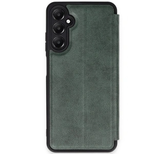 Mey İthalat®  Samsung Galaxy A36 Kılıf Flip Cover - Koyu Yeşil