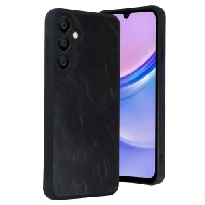 Mey İthalat®  Samsung Galaxy A37 5G Aras Deri Kapak - Siyah