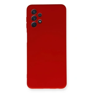 Mey İthalat®  Samsung Galaxy A52 Kılıf Nano içi Kadife Silikon - Kırmızı