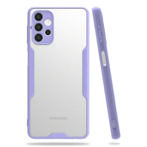 Mey İthalat®  Samsung Galaxy A52 Kılıf Platin Silikon - Lila