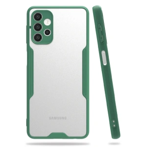 Mey İthalat®  Samsung Galaxy A52 Kılıf Platin Silikon - Yeşil