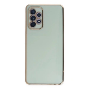 Mey İthalat®  Samsung Galaxy A52 Kılıf Volet Silikon - Açık Yeşil