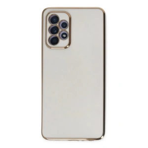 Mey İthalat®  Samsung Galaxy A52 Kılıf Volet Silikon - Beyaz