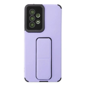 Mey İthalat® Samsung Galaxy A53 5G Kılıf Mega Standlı Silikon - Lila
