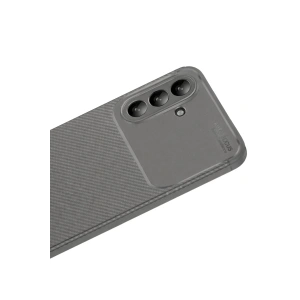 Mey İthalat®  Samsung Galaxy A56 Kılıf Auto Focus Karbon Kapak - Gri
