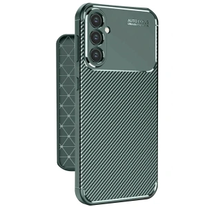 Mey İthalat®  Samsung Galaxy A56 Kılıf Auto Focus Karbon Kapak - Koyu Yeşil