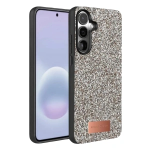 Mey İthalat®  Samsung Galaxy A57 5G Bright Simli Kapak - Gümüş