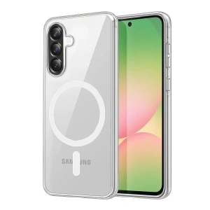 Mey İthalat®  Samsung Galaxy A57 5G Combo Sert Şeffaf Magsafe Kapak - Şeffaf