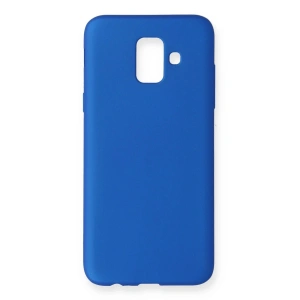 Mey İthalat® Samsung Galaxy A6 2018 Kılıf First Silikon - Mavi