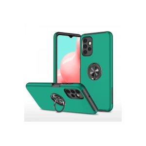 Mey İthalat®  Samsung Galaxy A72 Kılıf Elit Yüzüklü Kapak - Yeşil
