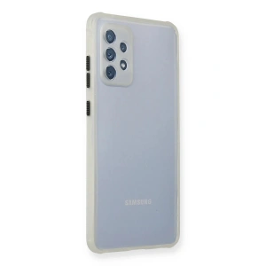 Mey İthalat®  Samsung Galaxy A72 Kılıf Miami Şeffaf Silikon - Şeffaf