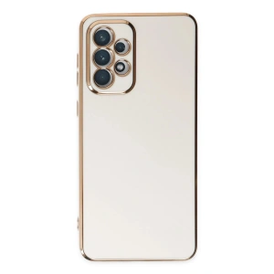 Mey İthalat®  Samsung Galaxy A73 5G Kılıf Volet Silikon - Beyaz