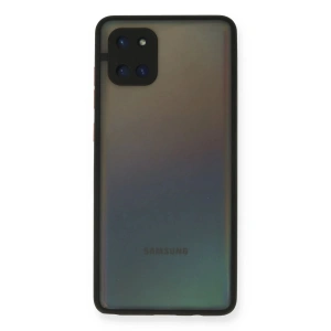 Mey İthalat® Samsung Galaxy A81 / Note 10 Lite Kılıf Montreal Silikon Kapak - Siyah