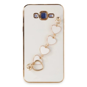 Mey İthalat®  Samsung Galaxy J7 Kılıf Esila Silikon - Beyaz