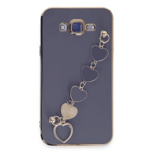Mey İthalat®  Samsung Galaxy J7 Kılıf Esila Silikon - Gri