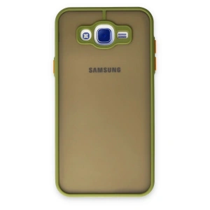 Mey İthalat® Samsung Galaxy J7 Kılıf Montreal Silikon Kapak - Açık Yeşil
