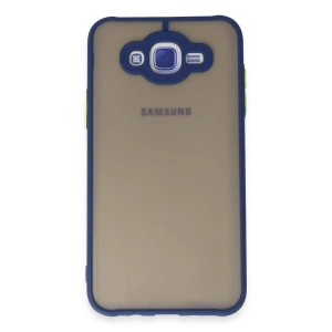 Mey İthalat® Samsung Galaxy J7 Kılıf Montreal Silikon Kapak - Lacivert