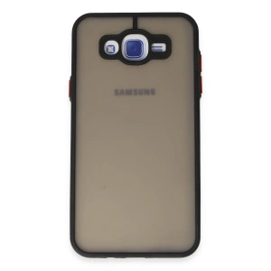 Mey İthalat® Samsung Galaxy J7 Kılıf Montreal Silikon Kapak - Siyah
