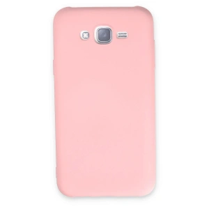 Mey İthalat® Samsung Galaxy J7 Kılıf Nano içi Kadife Silikon - Pudra