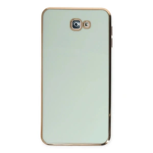 Mey İthalat®  Samsung Galaxy J7 Prime Kılıf Volet Silikon - Açık Yeşil