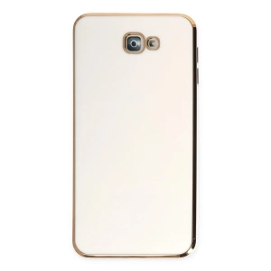 Mey İthalat®  Samsung Galaxy J7 Prime Kılıf Volet Silikon - Beyaz